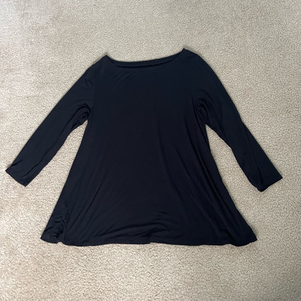 Daily Ritual Black Tunic Top